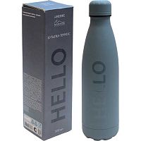 Бутылка-термос 500мл deVENTE "Marandi" 8090455 мат.голуб.-серая,нерж.сталь,26,3*7,6*7,6см Бутылка-термос 500мл deVENTE "Marandi" 8090455 мат.голуб.-серая,нерж.сталь,26,3*7,6*7,6см