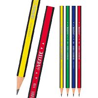 Карандаш ч/гр. пластик. deVENTE 5032334 HB,2мм,трёхгр.,заточ.,цв.корп,асс.