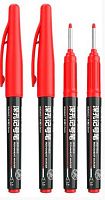 Маркер перм. DELI SK212 RED (2072653) красный,удлин.пиш.након.,2,8мм,водост.
