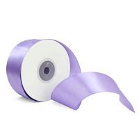 Лента 2,5см*22,85м атласная сиреневая Микрос ч30844