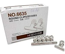 Зажим для бумаг INTELLIGENT  31мм DK-142 №6635,металл.,к/к