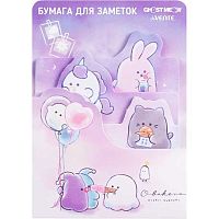 Кл.бумага д/заметок 70*92/70*82/70*58,5мм deVENTE  20л.*3шт 2010522 фиолетовый,асс.форм,диз.