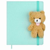 Дневник 1-11кл. ФЕНИКС тв.обл. "Игрушка мишка ментоловый" 72527 кож.зам "бьянчини",блинт.тисн.