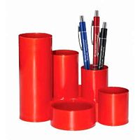 Подставка д/пиш.принадл. ПЧЕЛКА "Красный" ОР-1 5 секций