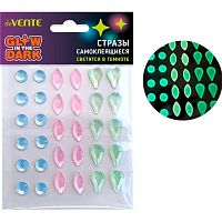 Стразы декор. самокл. deVENTE 8004550 акриловые,светящиеся в темноте