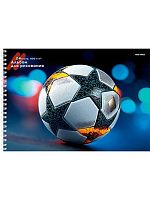Альбом для рис.24л. Проф-Пресс спираль "Футбольный мяч-19" 24-7578