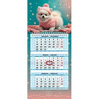 Календарь кварт. 2026г. ХАТ Мини-1 "Любимый малыш" 34453 3-х бл.,1гр.,цв.бл.,80г/м2,бег.,19.5*44см