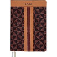 Ежедневник 2026г. B6 168л. deVENTE кож.зам. "Expert" 2233628 коричн.-беж.,крем.бум.,интегр.обл.