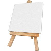 Мольберт+холст 10*10см deVENTE "Art" 8150438 на подрамнике,белый,хлопок,280гр/м2,мелкое зерно