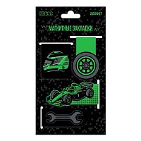 Закладки магнитные КОКОС "Sport car" (4шт) 260667 картон,25*55мм