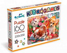 Пазлы  160 ORIGAMI Kids Games "Корги" 07864