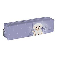 Пенал-косметичка КОКОС 200*50*40 "С мальтипу в Париже" 250443 прямоуг.,ПВХ,1отд.