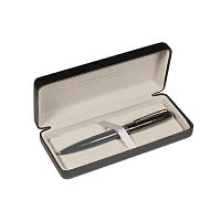 Ручка подар. шар. BV "Napoli" 20-0383/05-14 синяя,1,0мм,повор.мех.,сер.мет.корп.,чёрн.футл.экокожа