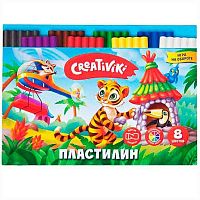 Пластилин  8цв.,120гр. Creativiki ПЛ08КР