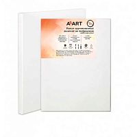 Холст грунт. акрил. на подрамнике 40*50см ЗХК "Azart" AZ405001 лён100%,480г/м2,сред.зерн.