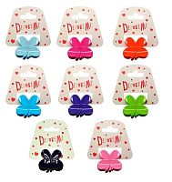 Заколка д/волос "Крабик" 2-718/58 5см, 1шт., 8цв.