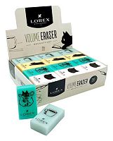 Ластик LOREX "Volume erasernaughty cat" LXESVRD-NC ПВХ,35*21*10мм,прямоуг.,асс.