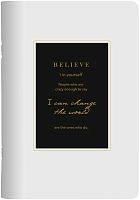 Тетрадь 48л. (клетка) Be Smart "Believe. Айвори рамка" N4766 лам.,скругл.углы (155*210мм)