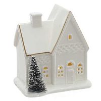 Фигурка с подсветкой НГ REMECO "Домик" 823279 фарфор,10*8*12см