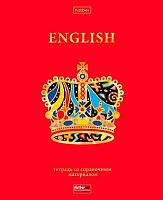 Тетрадь предм. 46л. ХАТ "Красный шик-Английский язык" 28590 со справ.мат.,мат.лам.,3D-фольга (клетка