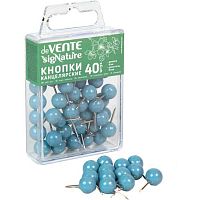 Кнопки силовые deVENTE  9мм  40шт. 4132511 сумеречный синий,с серебр..иглой,форма-шар,пл//к