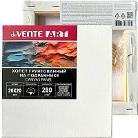 Холст грунт. на подрамнике 20*20см deVENTE "Artistic Studio" 8150411 хлоп.100%,280г/м2,мелк.зерн.