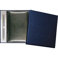 Набор подар. (ежедневник 2027г. А5 168л. ATTOMEX кож.зам. "Visa" т.-зелёный+ручка шар.) 2237733