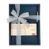 Набор подар. (ежедневник н/д А5 BV кож.зам."Trend" чёрный+ручка ) 3-516/01-2