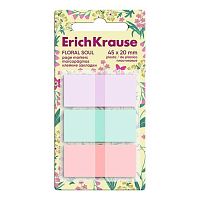Набор самокл. этикеток-закладок EK 45*20мм "Floral Soul" 63177 пластик,60л.,3цв.,z-сложение