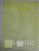 Папка-конверт на кнопке А4 INDEX MY CLEAR BAG SCB209/V вертик.