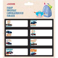Набор именных самокл. наклеек на бум.основе deVENTE "Fast Or Last" 8066516 (8шт) 61*21мм