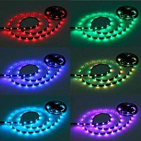 Гирлянда д/дома Лента светодиод. Свет 3м*10мм,300л.,LED,20реж.,пульт,725-713