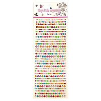 Наклейка декор. стразы 10*25 "Ассорти" Р22072-8 Ткн1007