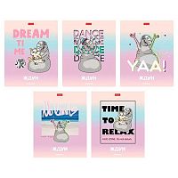 Тетрадь 48л. (клетка) ХАТ "Ждун" мат.лам.,скругл.углы,асс.