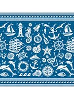 Бумага упак. 70*100см Миленд "Морская" (1лист в рулоне) УБ-1604