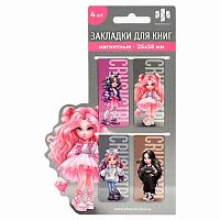 Закладки магнитные ФЕНИКС "Фешн девочки" (4шт) 70067 мел.бум.,ферроагл.полимер