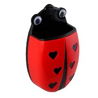 Губка для стирания с доски КОКОС "Божья коровка" 252443 красный,на магните,с подст.д/марк.,60*140мм