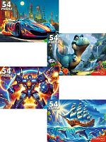 Пазлы   54 Рыжий кот "Подарок для мальчиков" П54-8710 асс.