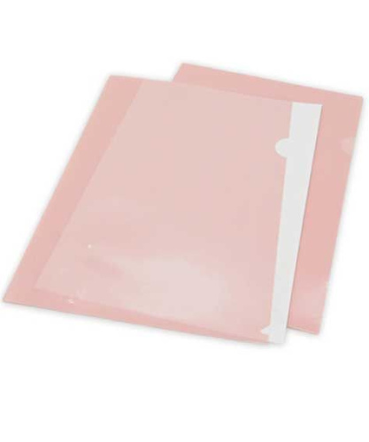 Папка-уголок А4 INTELLIGENT DC-299 пластик,светло-розовый