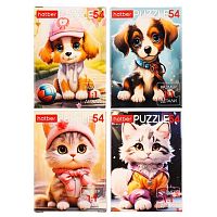 Пазлы   54 ХАТ А5 "Милые мордашки"