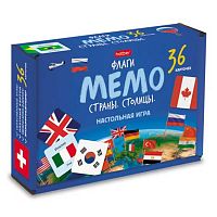 Игра настольная ХАТ Мемо "Флаги.Страны.Столицы" 37266 36карточек 096645