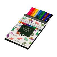 Фломастеры 12цв. BV "Happycolor. Динозавры" 32-0023/01 вент.колп.,к/к