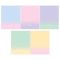 Тетрадь 80л. (клетка) BG "Дыхание цвета" 57660 soft-touch лам.,асс.