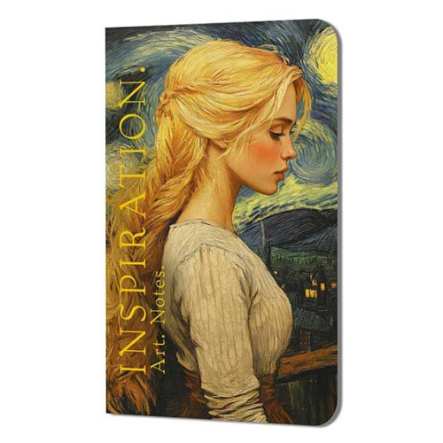 Блокнот А5  32л. КОНТЭНТ "Inspiration.Ван Гог.Девушка с косой" 978-5-00241-394-2 линейка,софт-тач