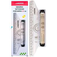 Рейсшина 20см deVENTE 5091416 пластиковый ролик ,к/к