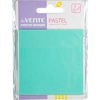 Самоклеящиеся этикетки-закладки deVENTE 76*76мм,50л. "Pastel" 2011452 изумрудные,пластик.,прозр.