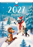 Календарь настенный 2027г. ХАТ спираль Мини "Год волшебной овечки" 36144 мел.,22*30см,12л.,115г/м