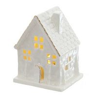 Фигурка с подсветкой НГ REMECO "Домик" 823270 фарфор,6*5*8см