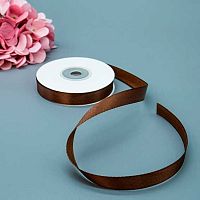 Лента 1,2см*22,85м атласная шоколад Микрос ч37724