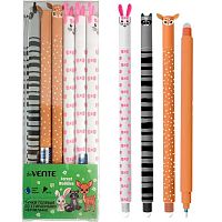 Ручка гелевая "Пиши-Стирай" deVENTE "Forest Buddies" 5051542 синяя,0,5мм,с ласт.,декор.эл.,асс.